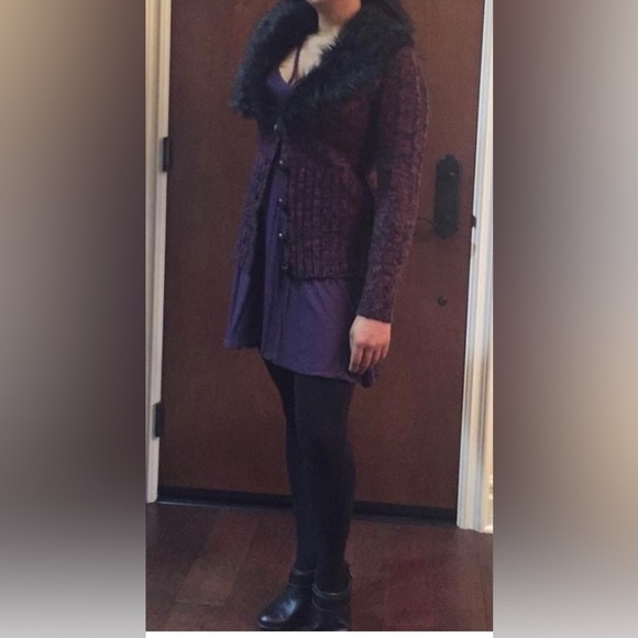 BCBGMAXAZRIA faux fur cardigan. Medium. Preowned in excellent condition - Picture 11 of 11